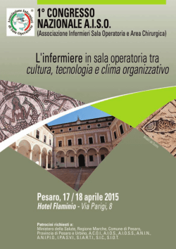 Programma AISO 4-2015 - Ipasvi PU Collegio Infermieri Pesaro