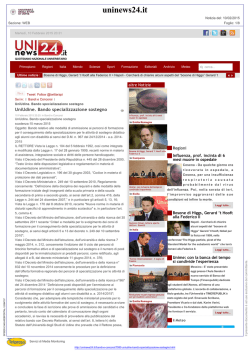 UniUdine. Bando specializzazione sostegno