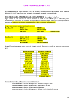 GRAN PREMIO ESORDIENTI 2015