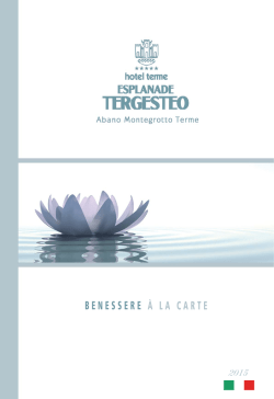 Leggi qui.. - Hotel Terme Esplanade Tergesteo