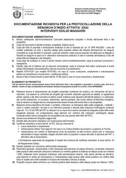 Elenco documentazione DIA INT.MAG.10.02.15