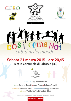 Cos&igrave; come Noi &ndash; Erbusco