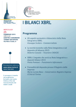 I BILANCI XBRL