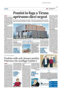 Prodotto nella sede Janssen pontina il farmaco che sconfigge l