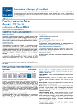 Key Investor Information: LU0881534134