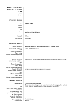Paola Tonini - Liceo Scientifico Statale &ldquo;Antonio Labriola&rdquo;