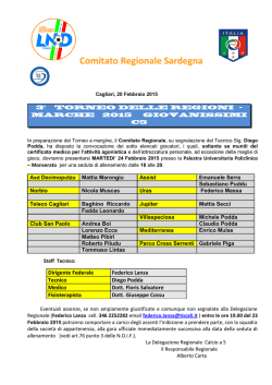 RadunoGiovanissimi Calcio a 5 - FIGC Comitato Provinciale di