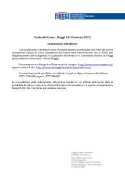Festa del Cross - Fiuggi 14-15 marzo 2015