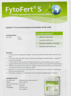 Scarica la scheda tecnica