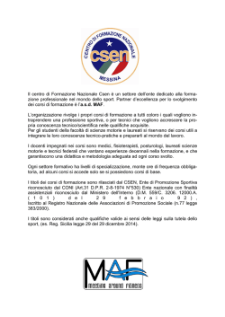 calendario corsi maf 2014