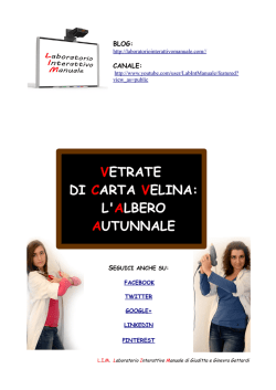 l`albero autunnale - Laboratorio Interattivo Manuale