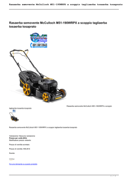 Rasaerba semovente McCulloch M51-190WRPX a