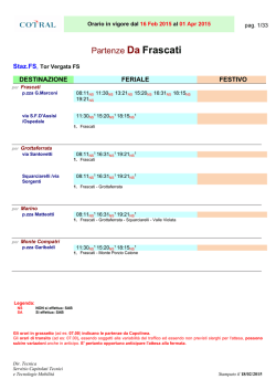 Partenze Da Frascati