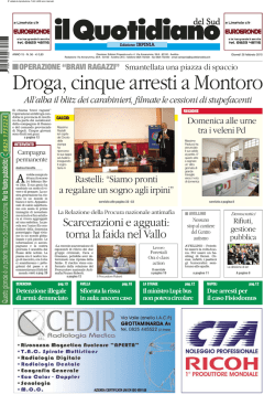 Droga, cinque arresti a Montoro
