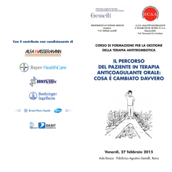 Programma mattina &igrave;II Incontro Medici-Pazienti&icirc; 1