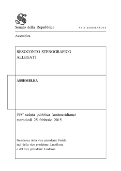 mercoledı` 25 febbraio 2015