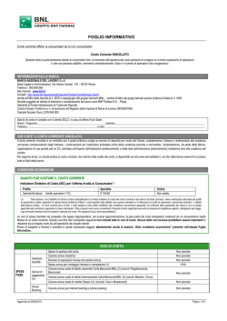 Conto Corrente Vincolato