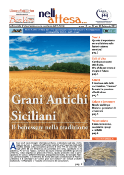 Stili di Vita Volontariato Sanit&agrave; Sanit&agrave; Salute e Benessere