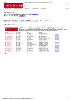 Datasport live: per vedere tutti i risultati in tempo reale clicca qui to