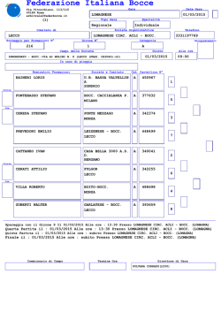 lomagnese - Federazione Italiana Bocce