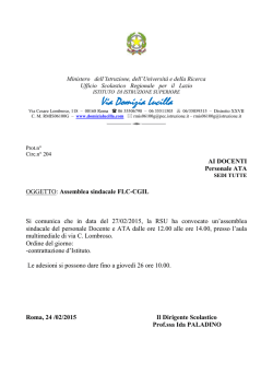circ 205assemblea sind - Istituto di Istruzione Superiore Domizia