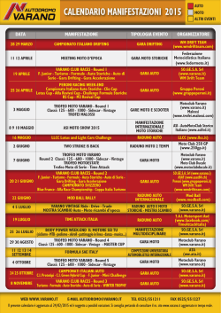Scarica il Calendario 2015