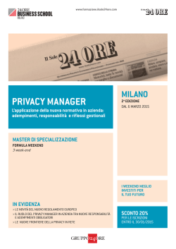 scarica la brochure - Sole 24 ore : formazione online