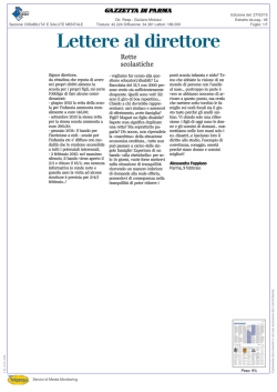 Tiratura: 42.224 Diffusione: 34.361 Lettori: 186.000 Dir. Resp