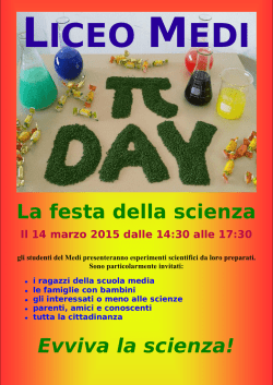 pi-greco day - Liceo E. Medi