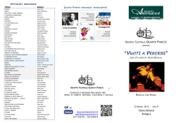 brochure - gruppo teatrale quarta parete