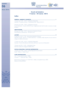 Newsletter Eventi ed Iniziative