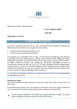 circolare n. 10 del 06.03.2015