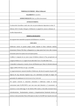 Clicca qui per vedere l`ordinanza di vendita