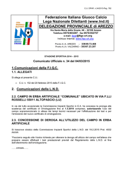 CU.DPAR n.34 - Figc - Comitato Regionale Toscana
