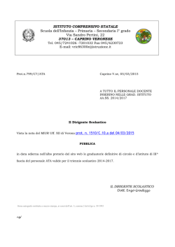 ISTITUTO COMPRENSIVO STATALE Scuola dell`Infanzia – Primaria