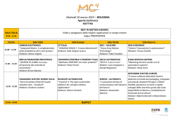 Agenda delle conferenze
