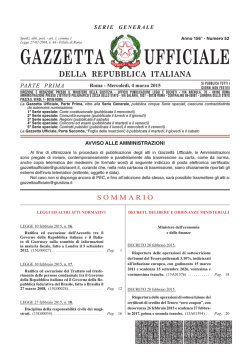 PDF - Gazzetta Ufficiale