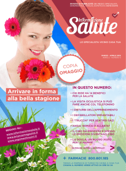 OMAGGIO Arrivare in forma alla bella stagione