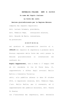 Sezione giurisdizionale per l`Abruzzo ( PDF, 187 kB