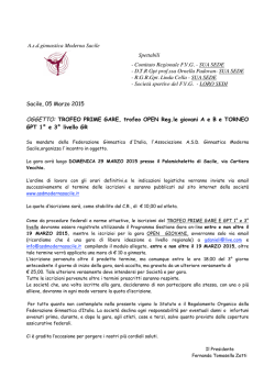 circolare Prime gare,opren e gpt gr