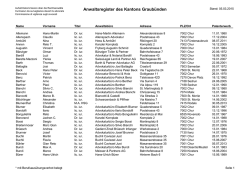 Anwaltsregister des Kantons Graub&uuml;nden