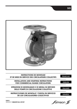 instructions de montage et de mise en service des