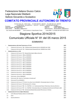 Comunicato n. 81