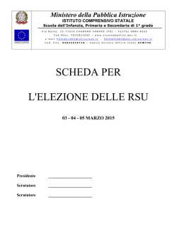 Lista candidati - "N. D`Apolito" di Cagnano Varano