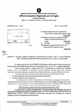 personale DOCENTE EDUCATIVO e A.T.A. per l`a.s. 2015/2016