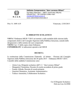 decreto nomina commissione elettorale