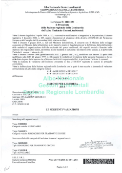 Autorizzazione al trasporto di imballaggi non pericolosi