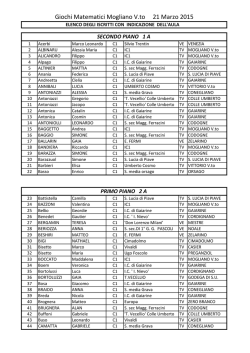 elenco aule - Istituto Comprensivo 1
