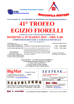41° Trofeo Fiorelli 2015