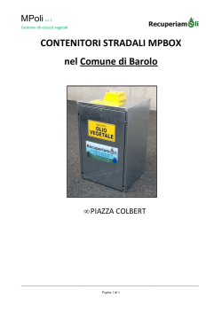 CONTENITORI STRADALI MPBOX BAROLO